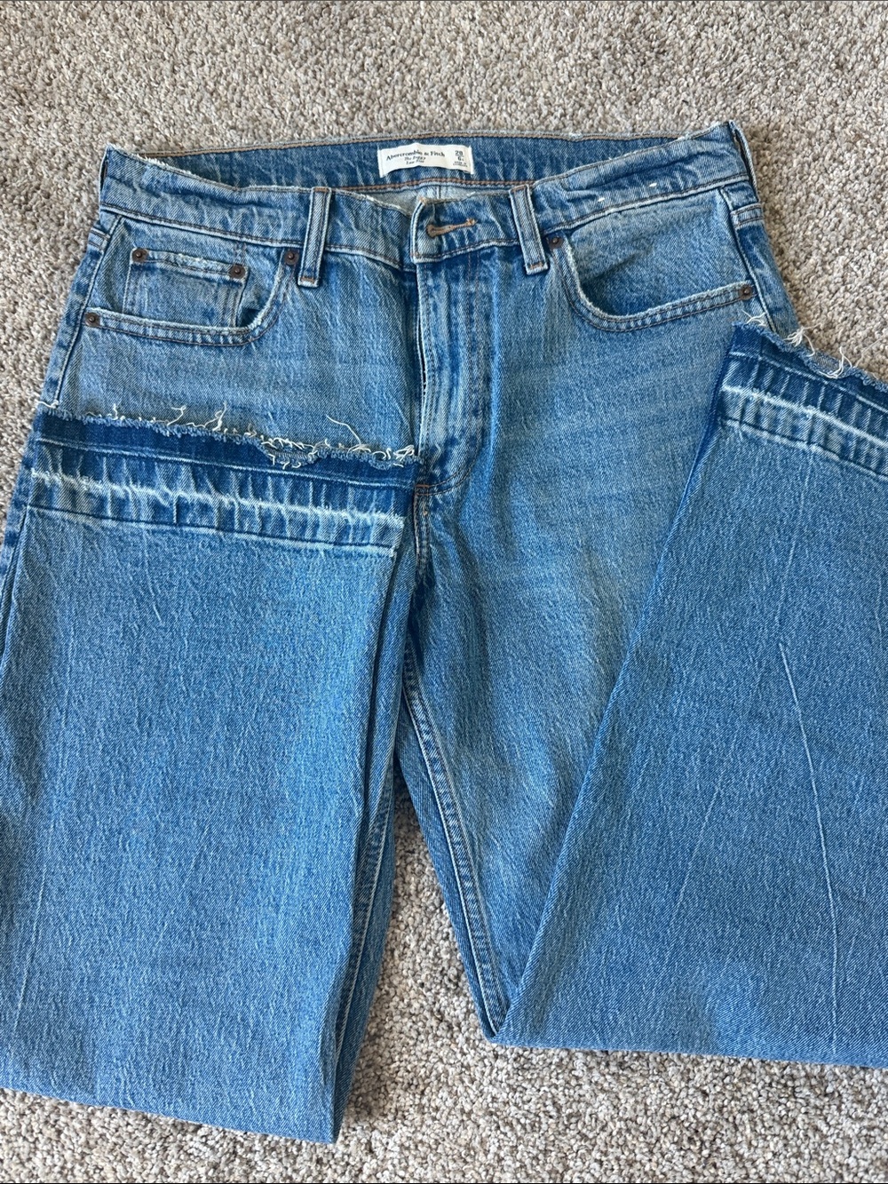 Abercrombie & Fitch Light Blue Boyfriend Jeans